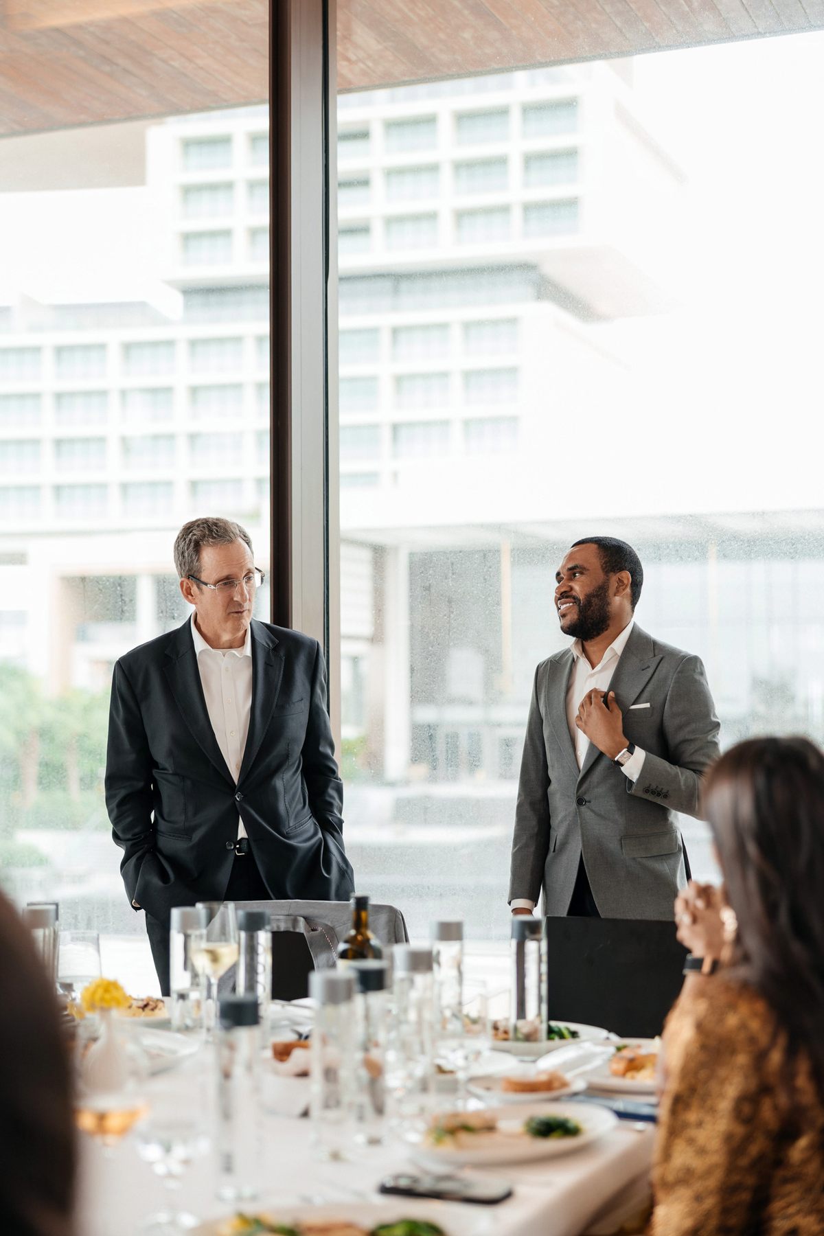 Mr K Nations at the VOSS Water business lunch in Dubai — selected frame 03