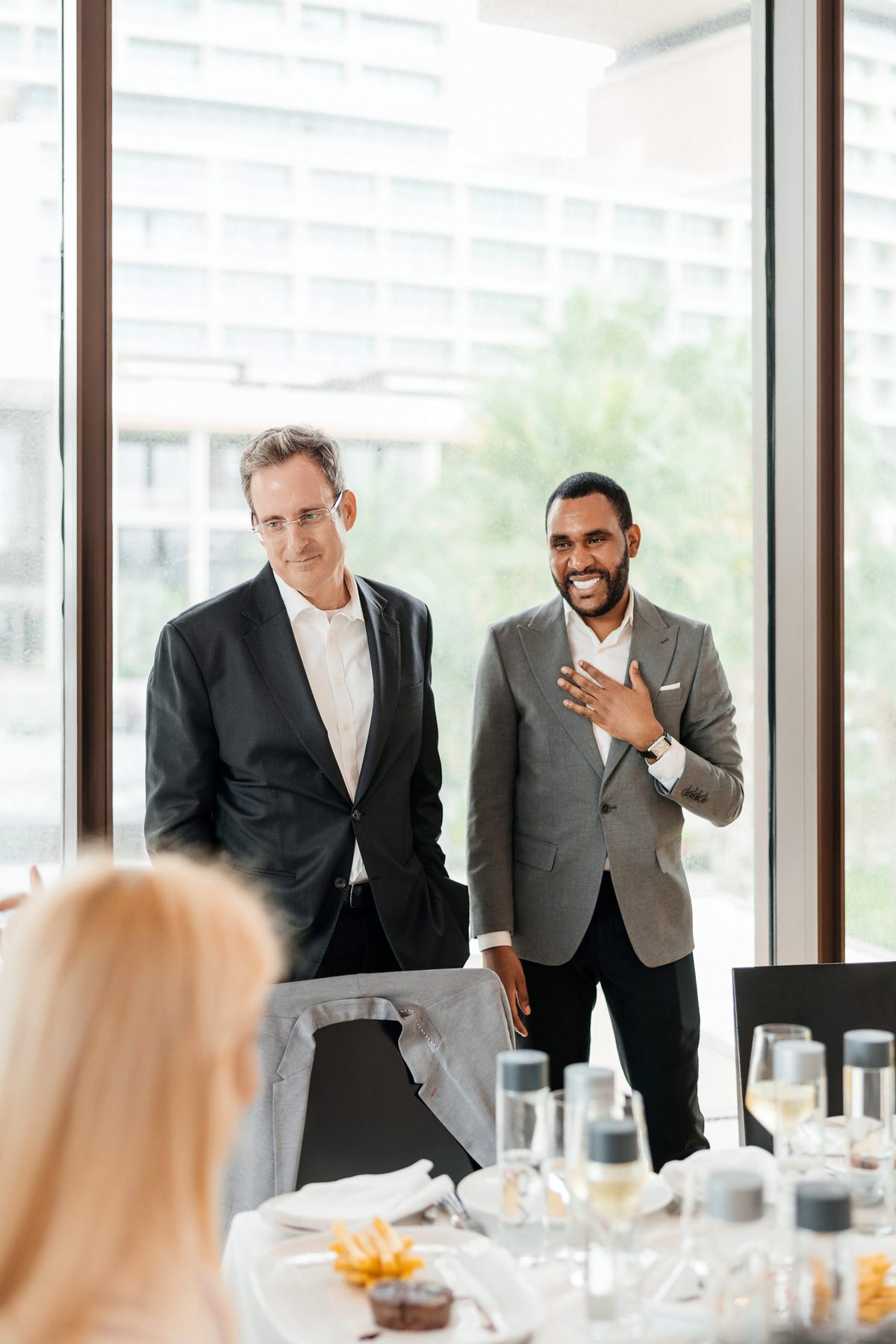 Mr K Nations at the VOSS Water business lunch in Dubai — selected frame 13