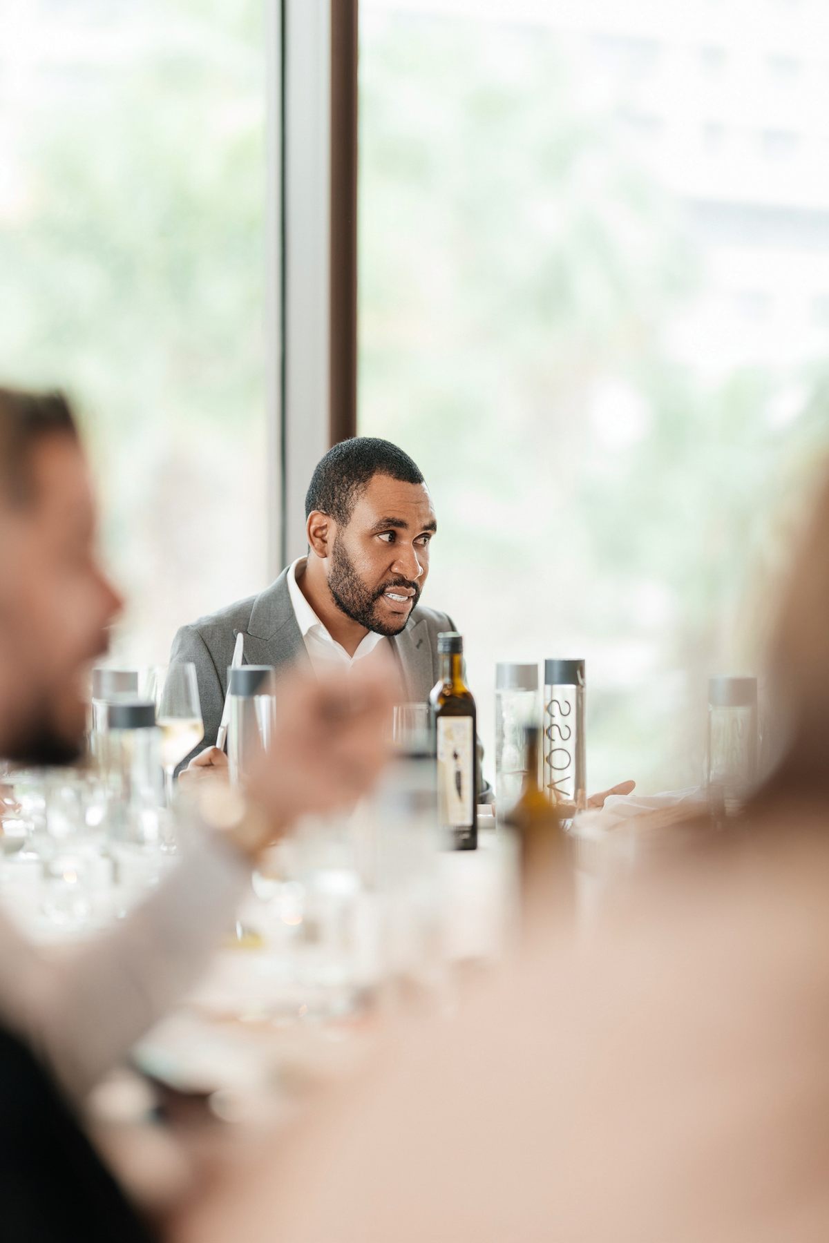 Mr K Nations at the VOSS Water business lunch in Dubai — selected frame 15