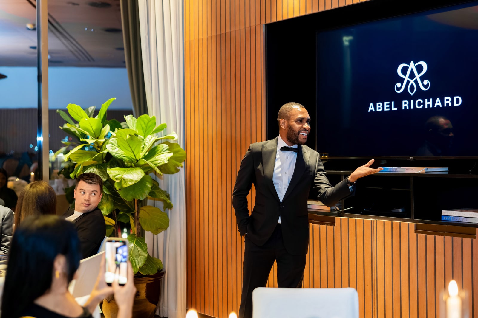 Mr K Nations hosting a luxury presentation
